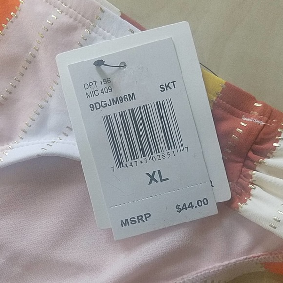 Gibson Latimer Nostalgia Stripe Bikini Bottom XL - Picture 4 of 9